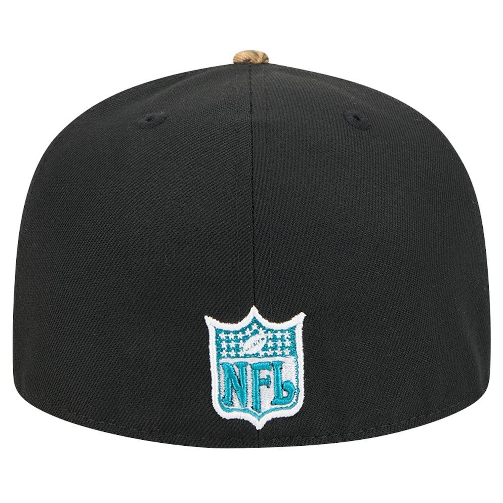 New Era Jacksonville Jaguars Black Active Two-Tone Camo 59FIFTY Fitted Hat sale