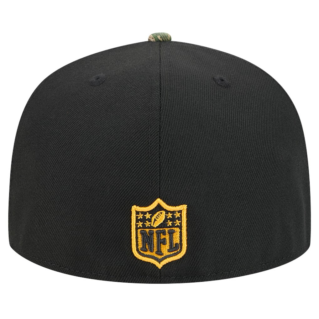New Era Pittsburgh Steelers Black Active Two-Tone Camo 59FIFTY Fitted Hat outlet