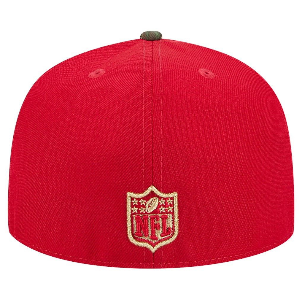 New Era San Francisco 49ers Scarlet Active Two-Tone Camo 59FIFTY Fitted Hat for sale