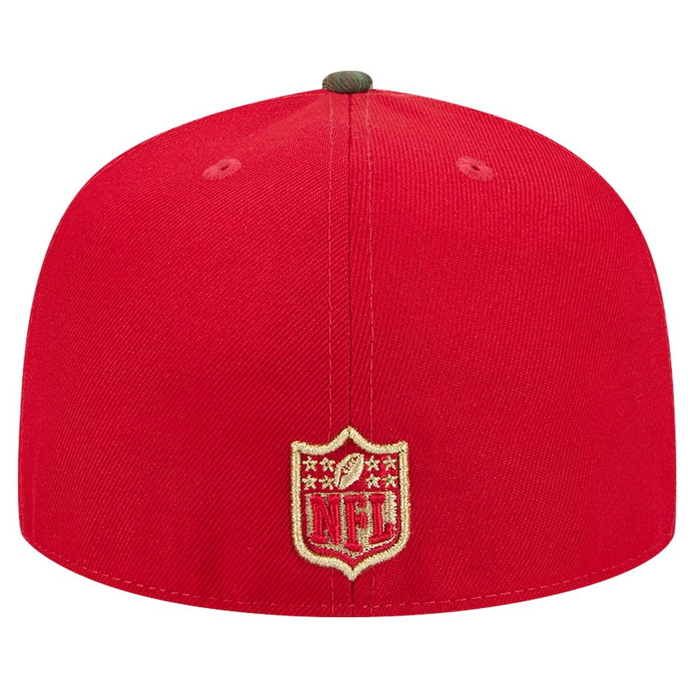 New Era San Francisco 49ers Scarlet Active Two-Tone Camo 59FIFTY Fitted Hat for sale