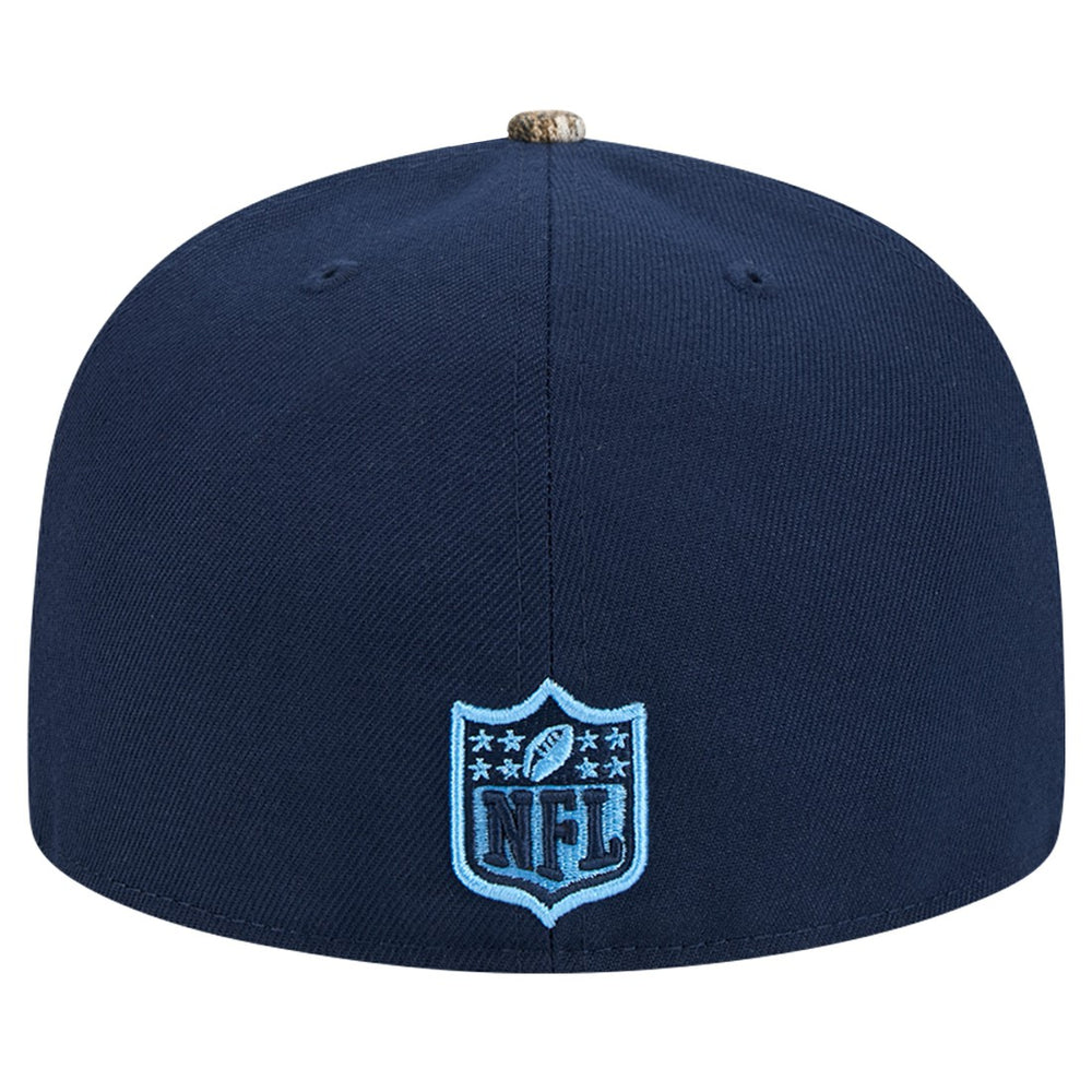 New Era Tennessee Titans Navy Active Two-Tone Camo 59FIFTY Fitted Hat on sale