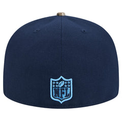 New Era Tennessee Titans Navy Active Two-Tone Camo 59FIFTY Fitted Hat on sale