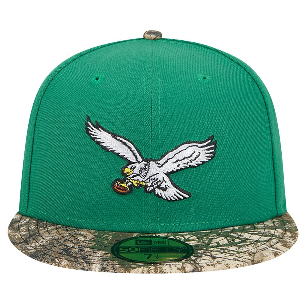 New Era Philadelphia Eagles Kelly Green Active Two-Tone Camo 59FIFTY Fitted Hat online