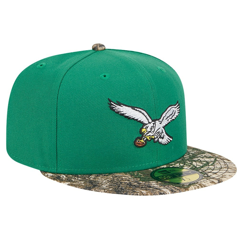 New Era Philadelphia Eagles Kelly Green Active Two-Tone Camo 59FIFTY Fitted Hat online