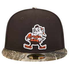 New Era Cleveland Browns Brown Active Two-Tone Camo 59FIFTY Fitted Hat cheap