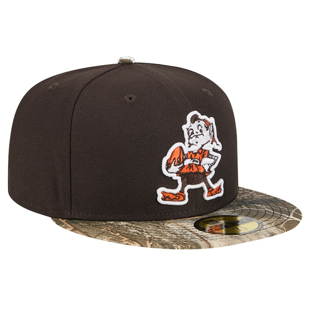 New Era Cleveland Browns Brown Active Two-Tone Camo 59FIFTY Fitted Hat cheap
