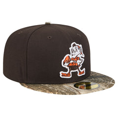New Era Cleveland Browns Brown Active Two-Tone Camo 59FIFTY Fitted Hat cheap