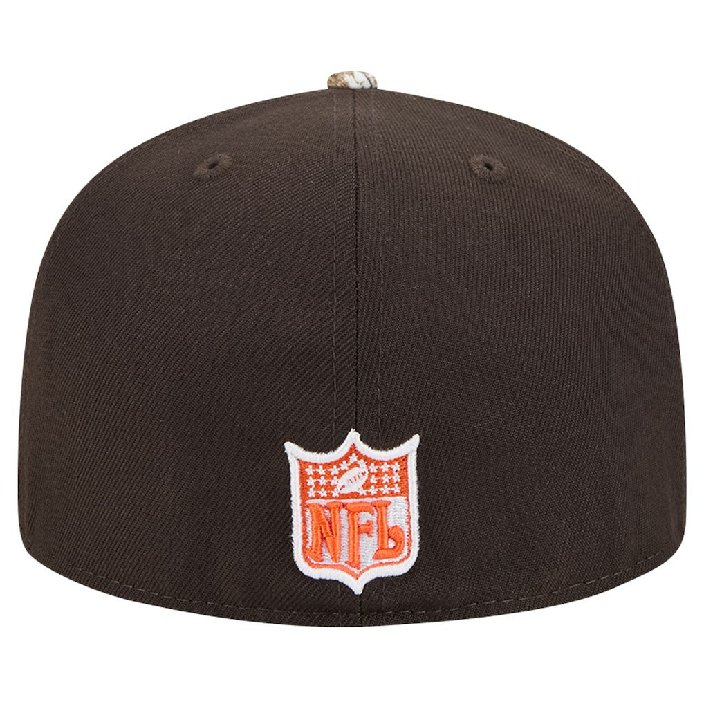 New Era Cleveland Browns Brown Active Two-Tone Camo 59FIFTY Fitted Hat cheap