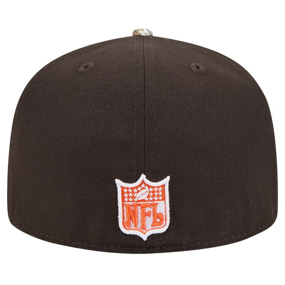 New Era Cleveland Browns Brown Active Two-Tone Camo 59FIFTY Fitted Hat cheap
