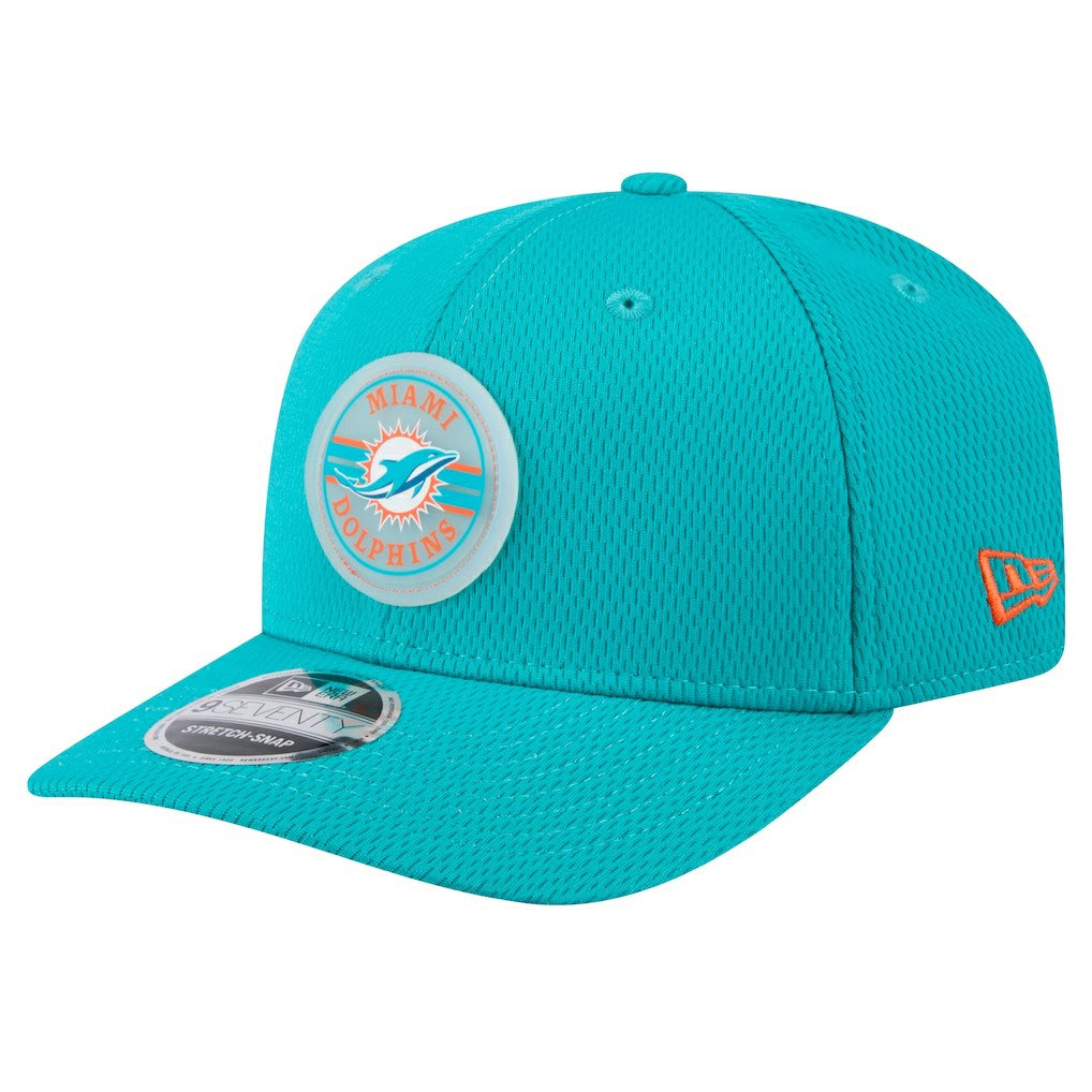 Miami Dolphins New Era Adventure Patched 9SEVENTY Stretch-Snap Adjustable Hat - Aqua sale