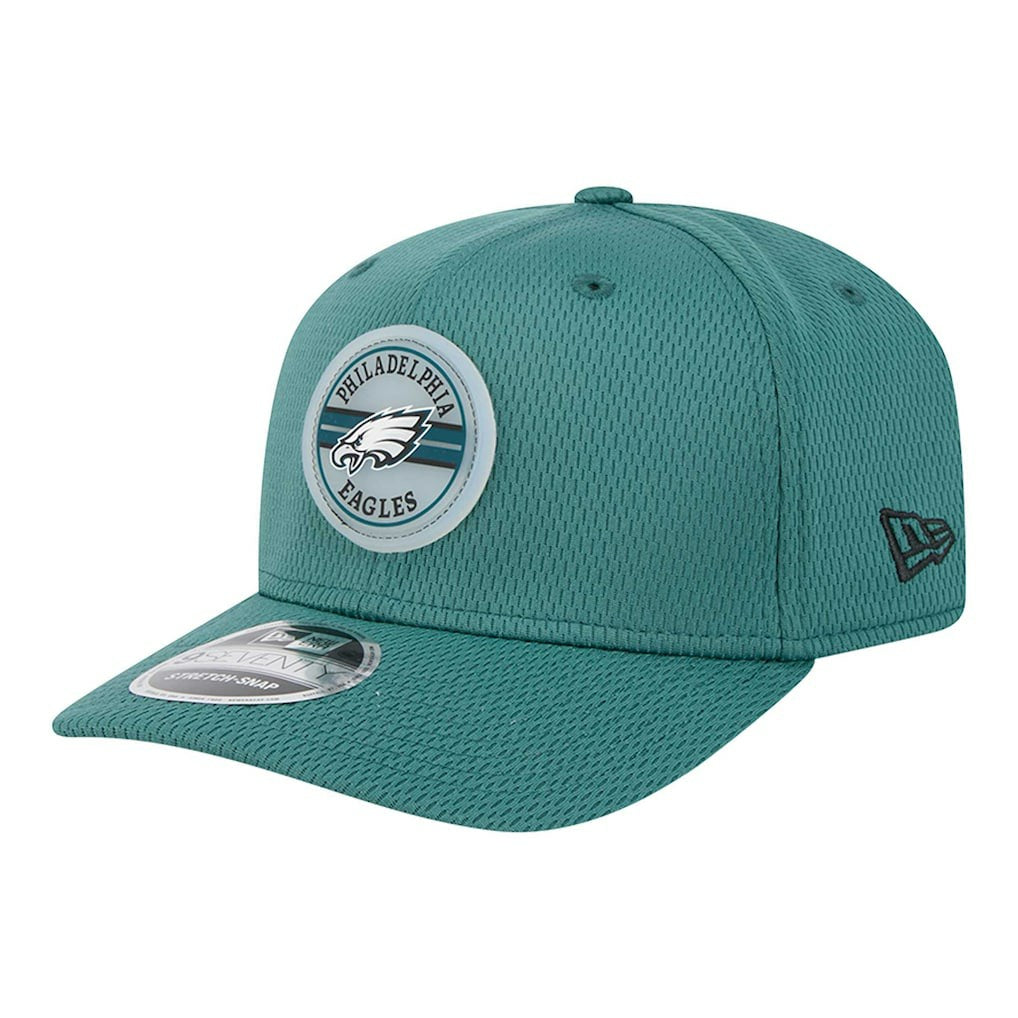 Philadelphia Eagles New Era Adventure Patched 9SEVENTY Stretch-Snap Adjustable Hat - Midnight Green outlet