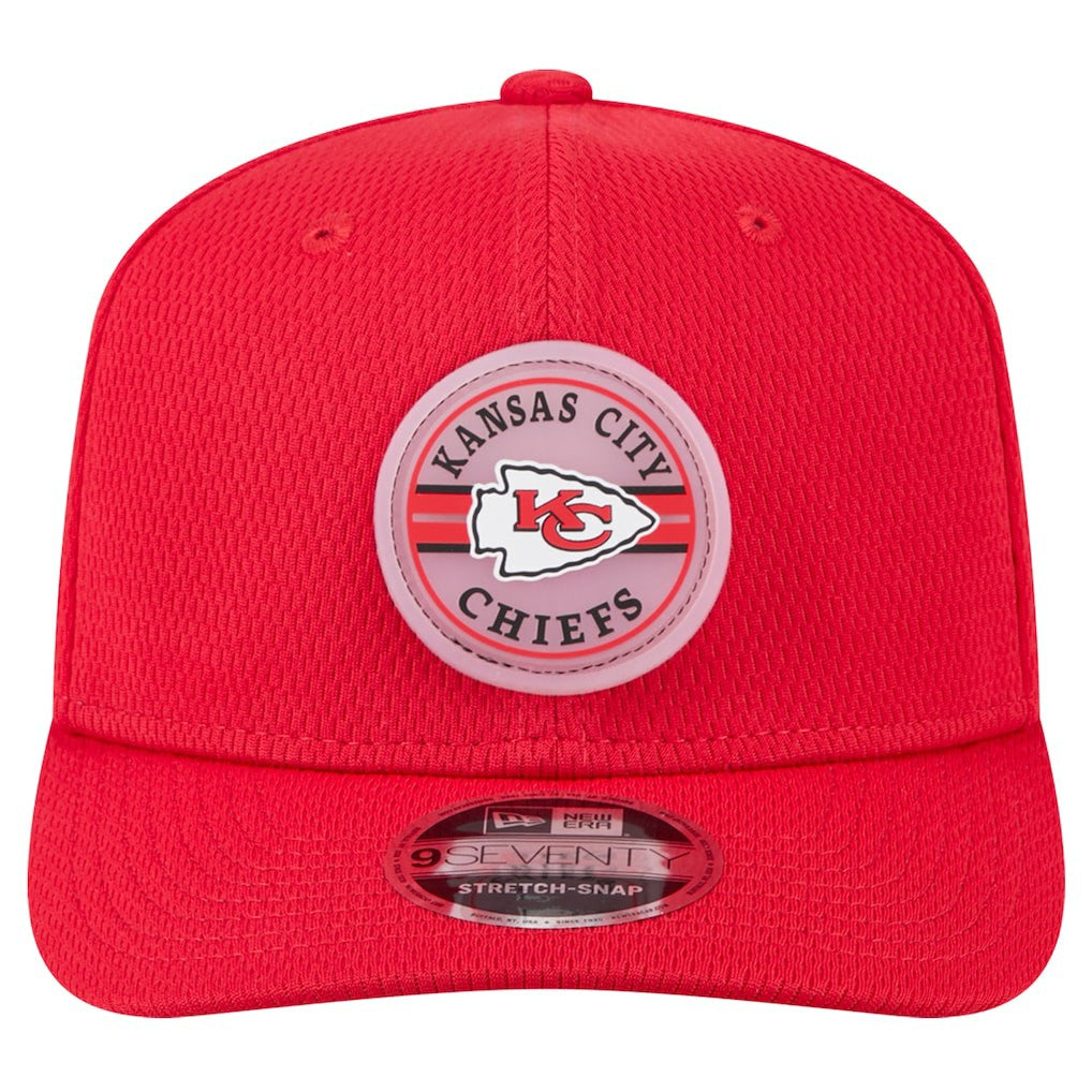 Kansas City Chiefs New Era Adventure Patched 9SEVENTY Stretch-Snap Adjustable Hat - Red for sale