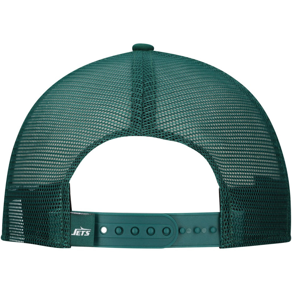 New Era New York Jets Distressed 9FIFTY A-Frame Snapback Hat - White/Green outlet