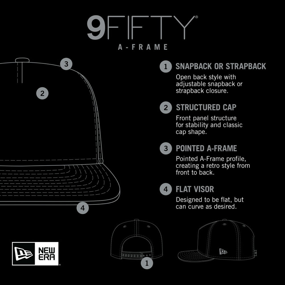 New Era New York Jets Distressed 9FIFTY A-Frame Snapback Hat - White/Green outlet