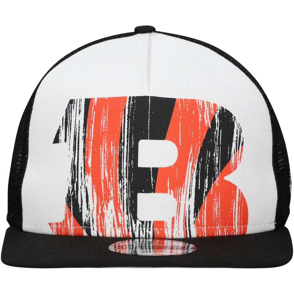 New Era Cincinnati Bengals Distressed 9FIFTY A-Frame Snapback Hat - White/Black online