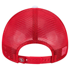San Francisco 49ers New Era Sport Night Color Block 9FORTY A-Frame Trucker Adjustable Hat - White/Scarlet on sale