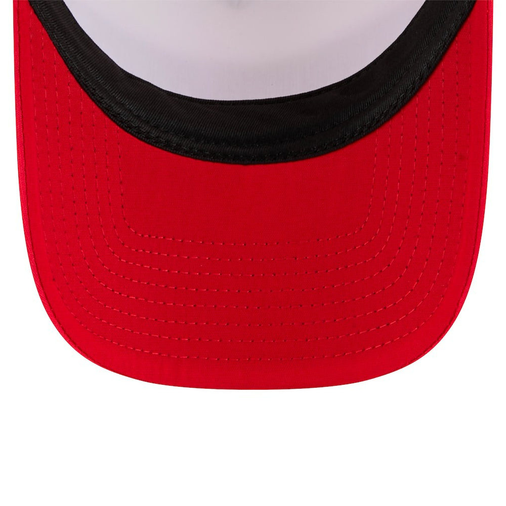 San Francisco 49ers New Era Sport Night Color Block 9FORTY A-Frame Trucker Adjustable Hat - White/Scarlet on sale