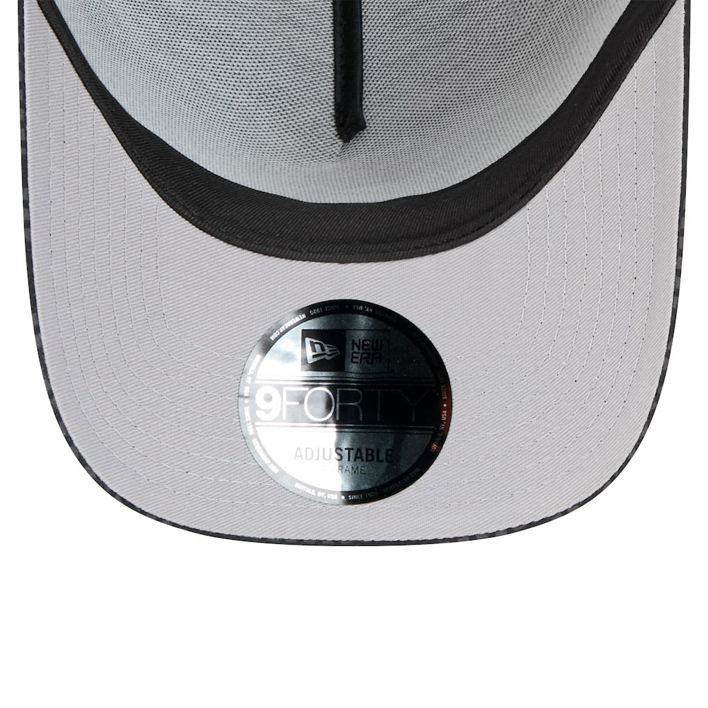 Jacksonville Jaguars New Era Midnight Ink Tonal Text A-Frame Trucker 9FORTY Adjustable Hat - Black for sale
