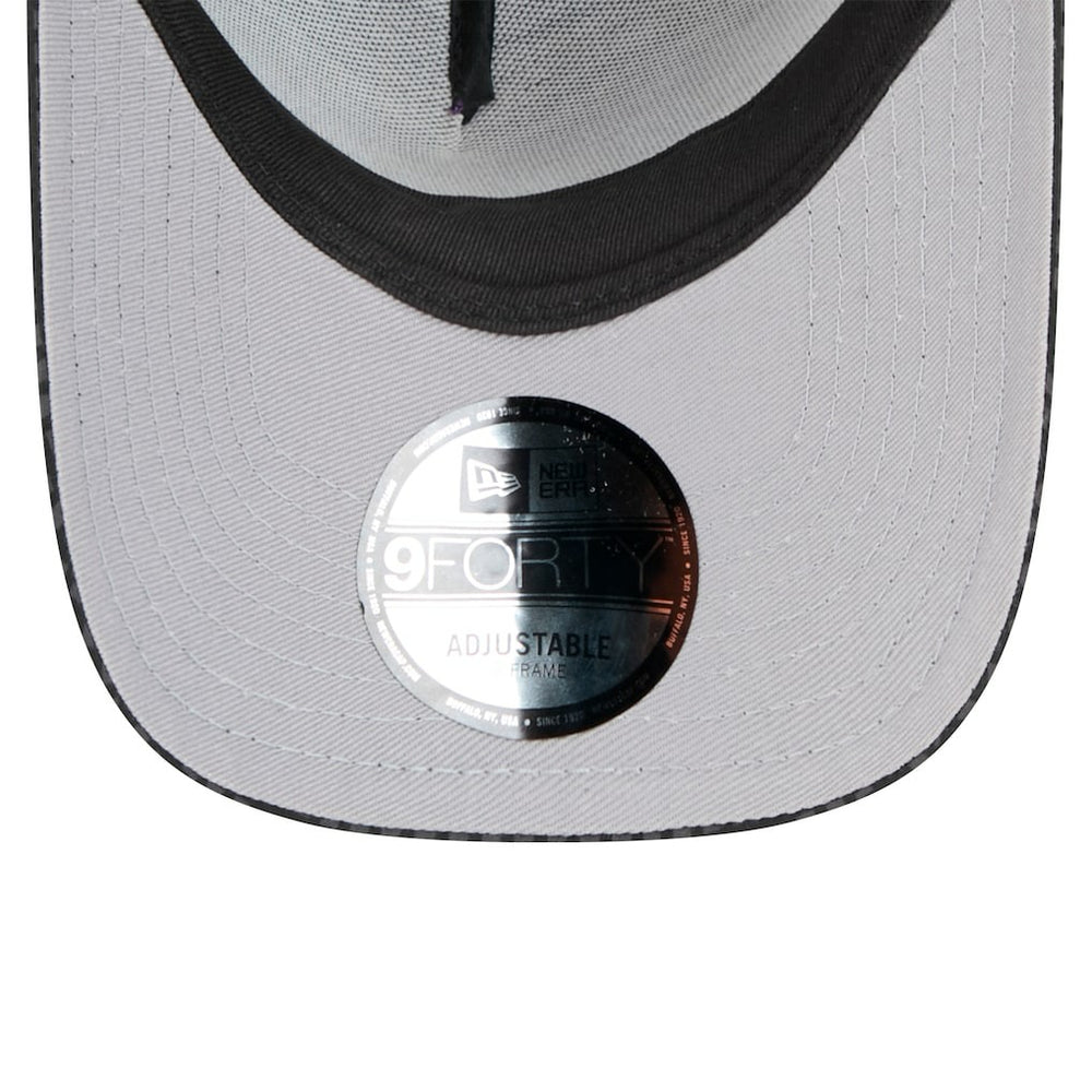 New Orleans Saints New Era Midnight Ink Tonal Text A-Frame Trucker 9FORTY Adjustable Hat - Black discount