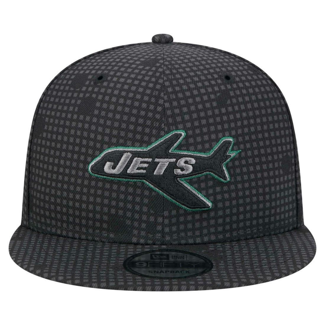 New Era New York Jets Black Midnight Ink Pop Outline 9FIFTY Snapback Hat sale