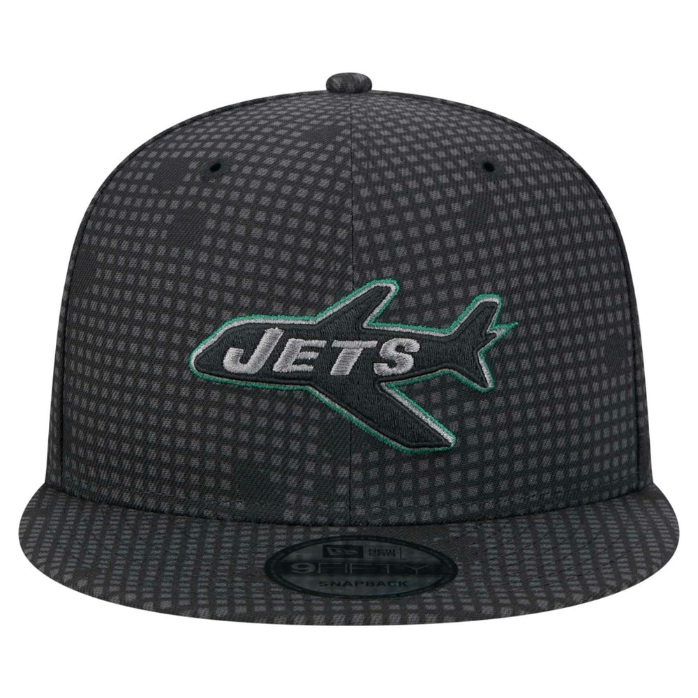 New Era New York Jets Black Midnight Ink Pop Outline 9FIFTY Snapback Hat sale