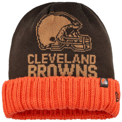 Cleveland Browns New Era Oversize Cuffed Knit Hat - Brown online