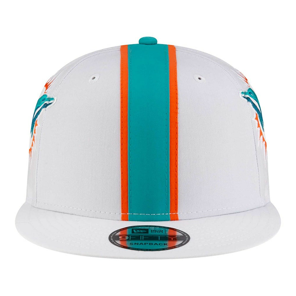 Miami Dolphins New Era Helmet 9FIFTY Snapback Hat - White sale