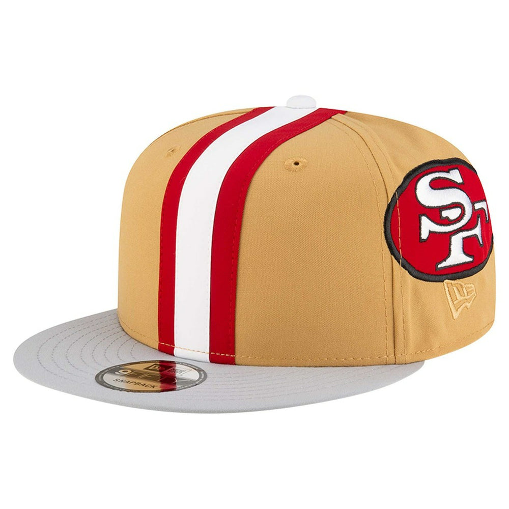 San Francisco 49ers New Era Throwback Helmet 9FIFTY Snapback Hat - Gold on sale