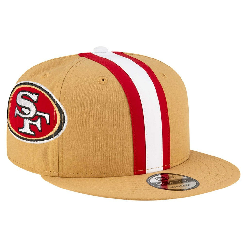 San Francisco 49ers New Era Helmet 9FIFTY Snapback Hat - Gold discount