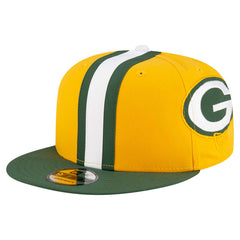 Green Bay Packers New Era Helmet 9FIFTY Snapback Hat - Gold sale