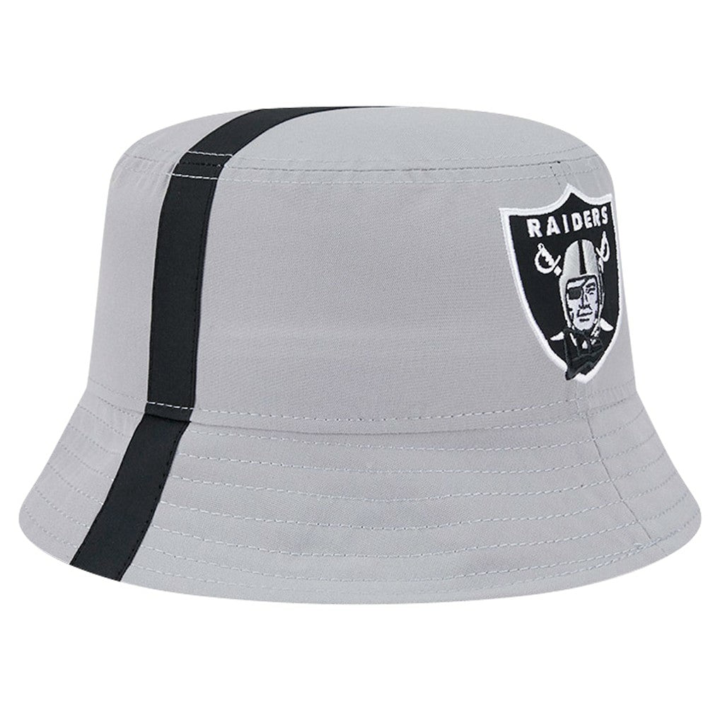 Las Vegas Raiders New Era Helmet Bucket Hat - Gray for sale