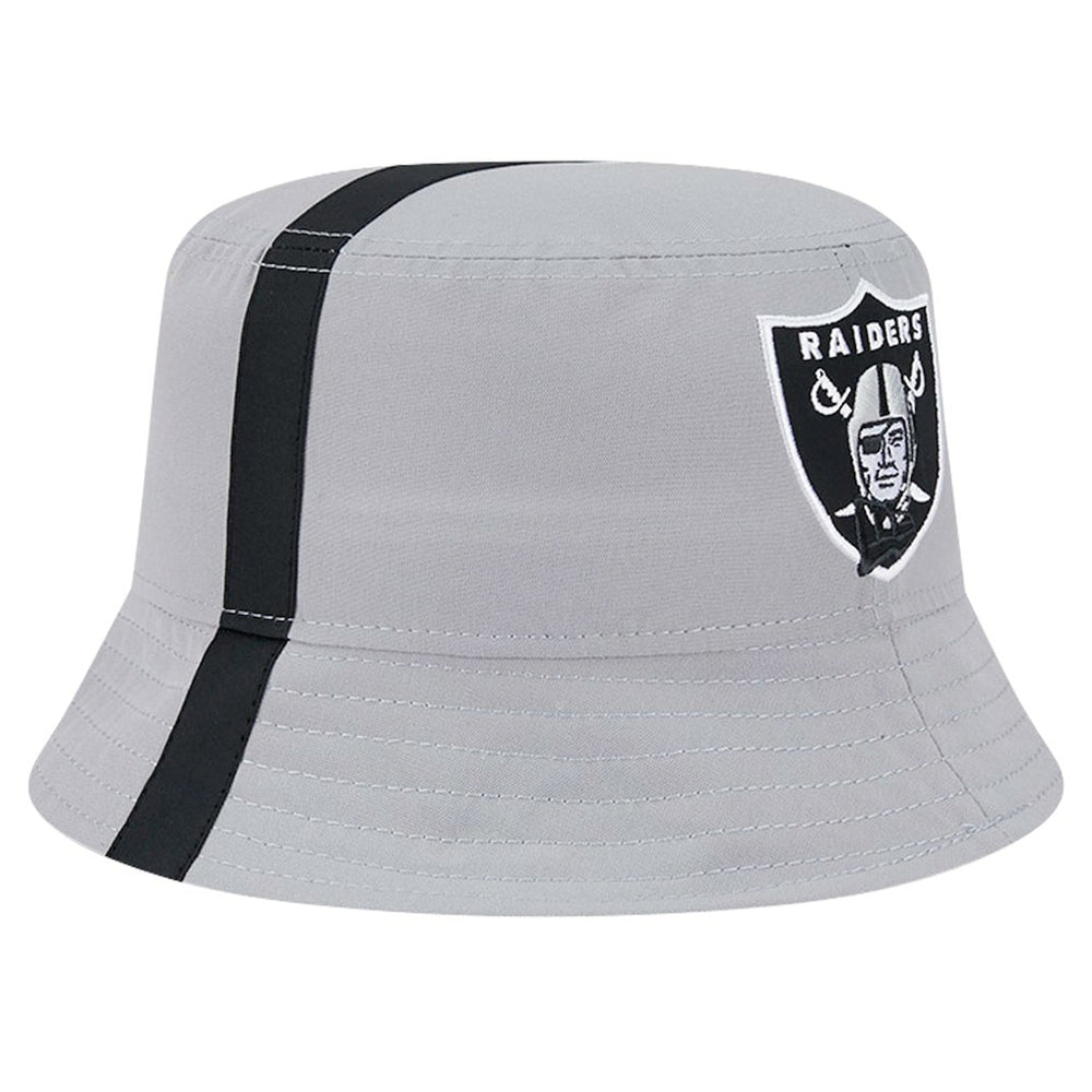 Las Vegas Raiders New Era Helmet Bucket Hat - Gray for sale