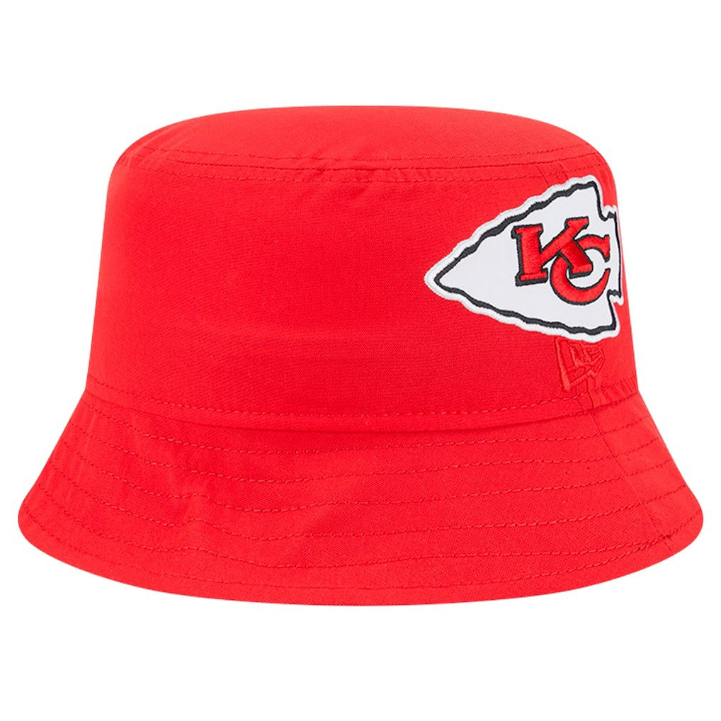 Kansas City Chiefs New Era Helmet Bucket Hat - Red outlet