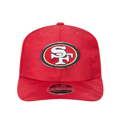 San Francisco 49ers New Era Adventure Camo Trucker 9SEVENTY Stretch-Snap Adjustable Hat - Scarlet discount
