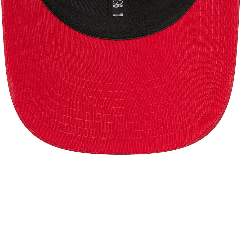 San Francisco 49ers New Era Adventure Camo Trucker 9SEVENTY Stretch-Snap Adjustable Hat - Scarlet discount