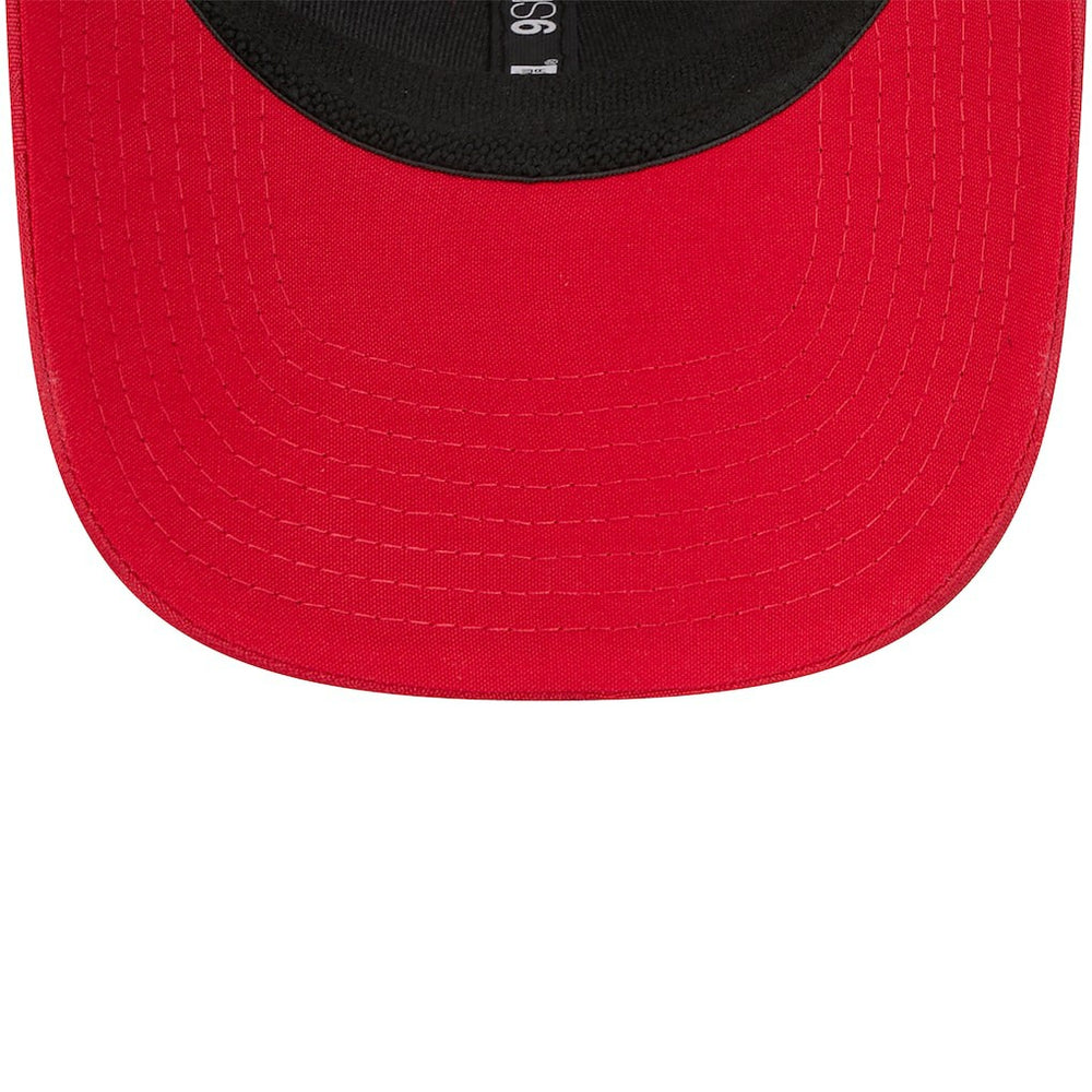 San Francisco 49ers New Era Adventure Camo Trucker 9SEVENTY Stretch-Snap Adjustable Hat - Scarlet discount