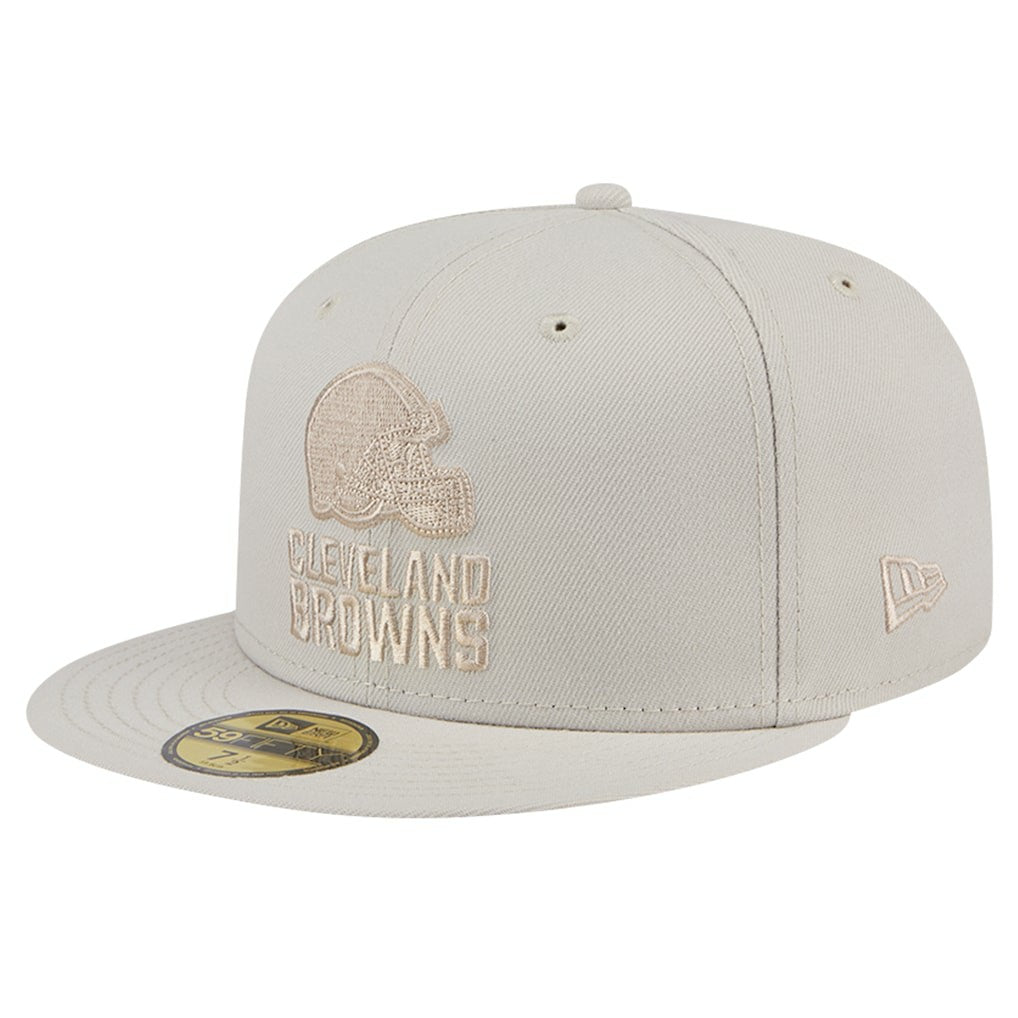Cleveland Browns New Era Color Pack 59FIFTY Fitted Hat - Stone outlet