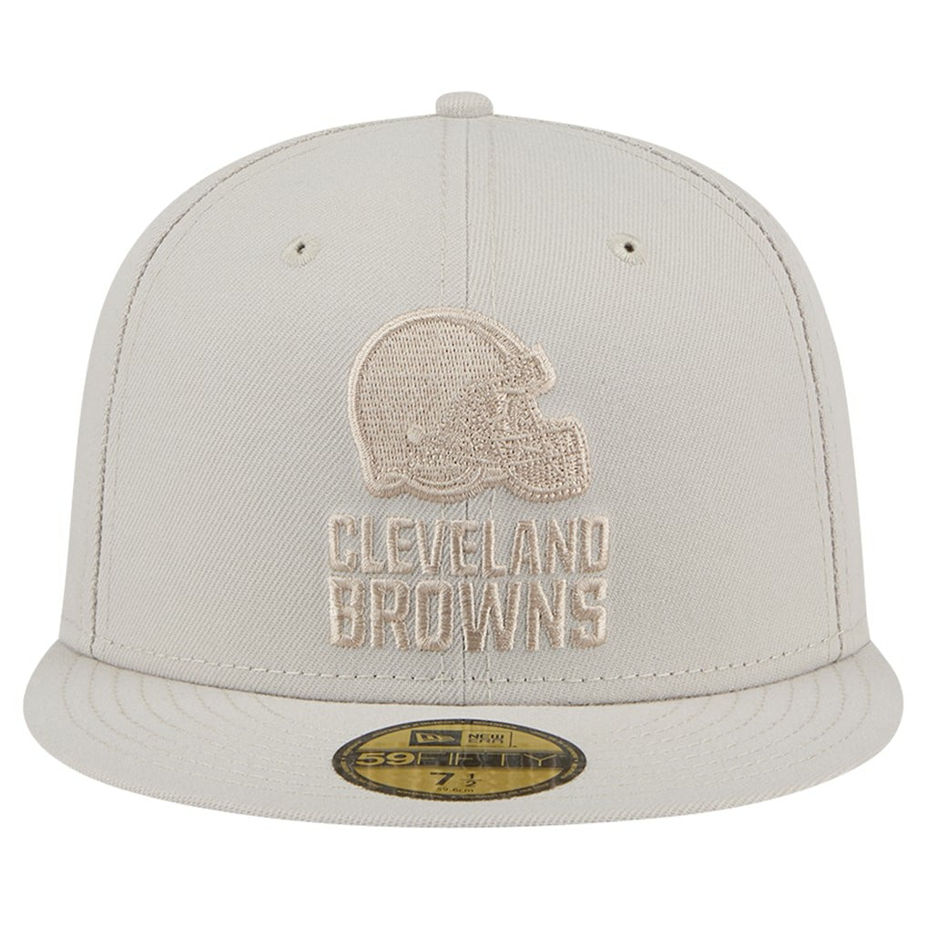 Cleveland Browns New Era Color Pack 59FIFTY Fitted Hat - Stone outlet