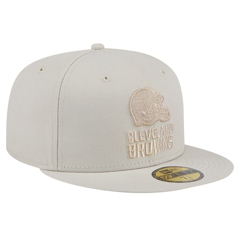 Cleveland Browns New Era Color Pack 59FIFTY Fitted Hat - Stone outlet