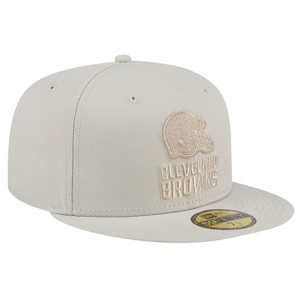 Cleveland Browns New Era Color Pack 59FIFTY Fitted Hat - Stone outlet