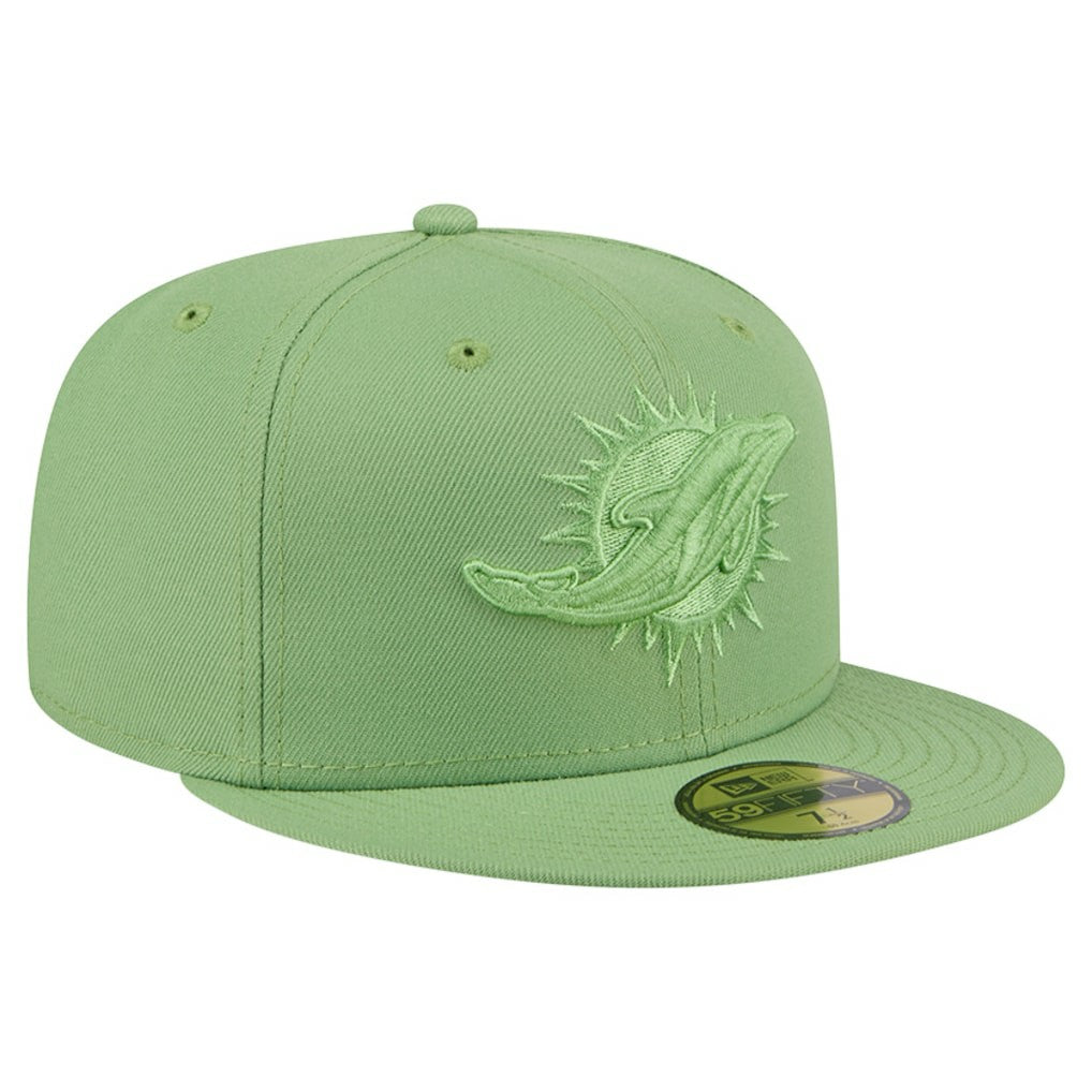 Miami Dolphins New Era Color Pack 59FIFTY Fitted Hat - Green on sale