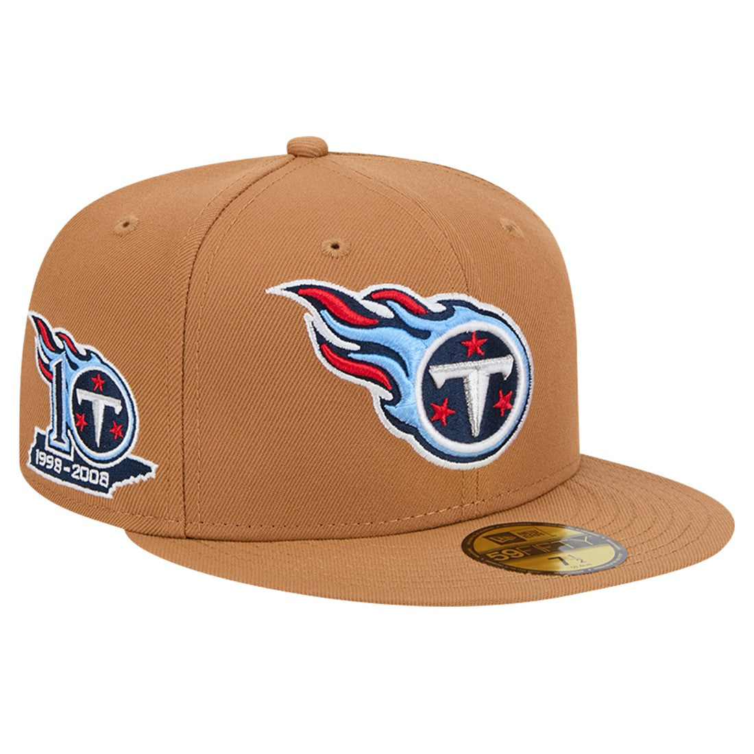 Tennessee Titans New Era Color Pack 59FIFTY Fitted Hat with Side Patch - Tan sale
