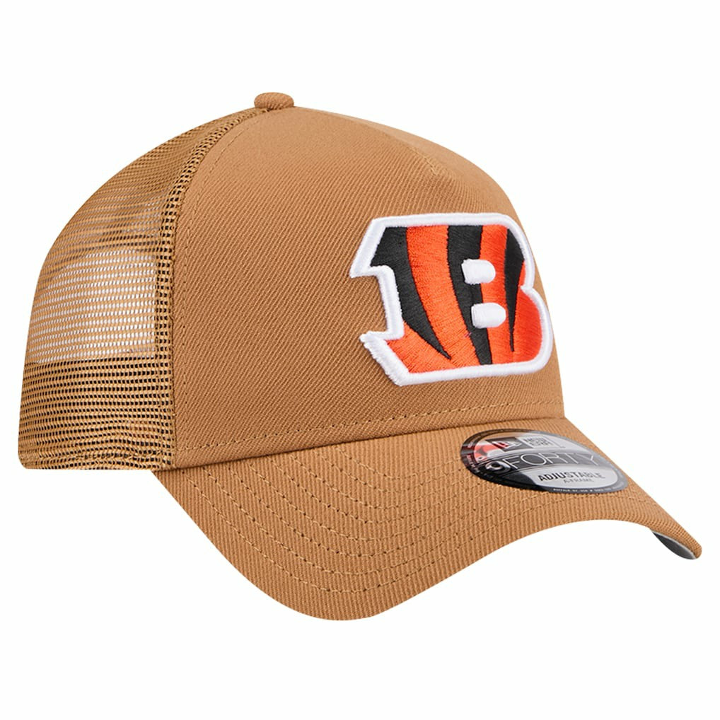 Cincinnati Bengals New Era Color Pack A-Frame Trucker 9FORTY Adjustable Hat - Brown outlet