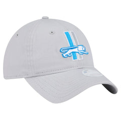 Detroit Lions New Era Women's Throwback Main Core Classic 2.0 9TWENTY Adjustable Hat - Silver sale