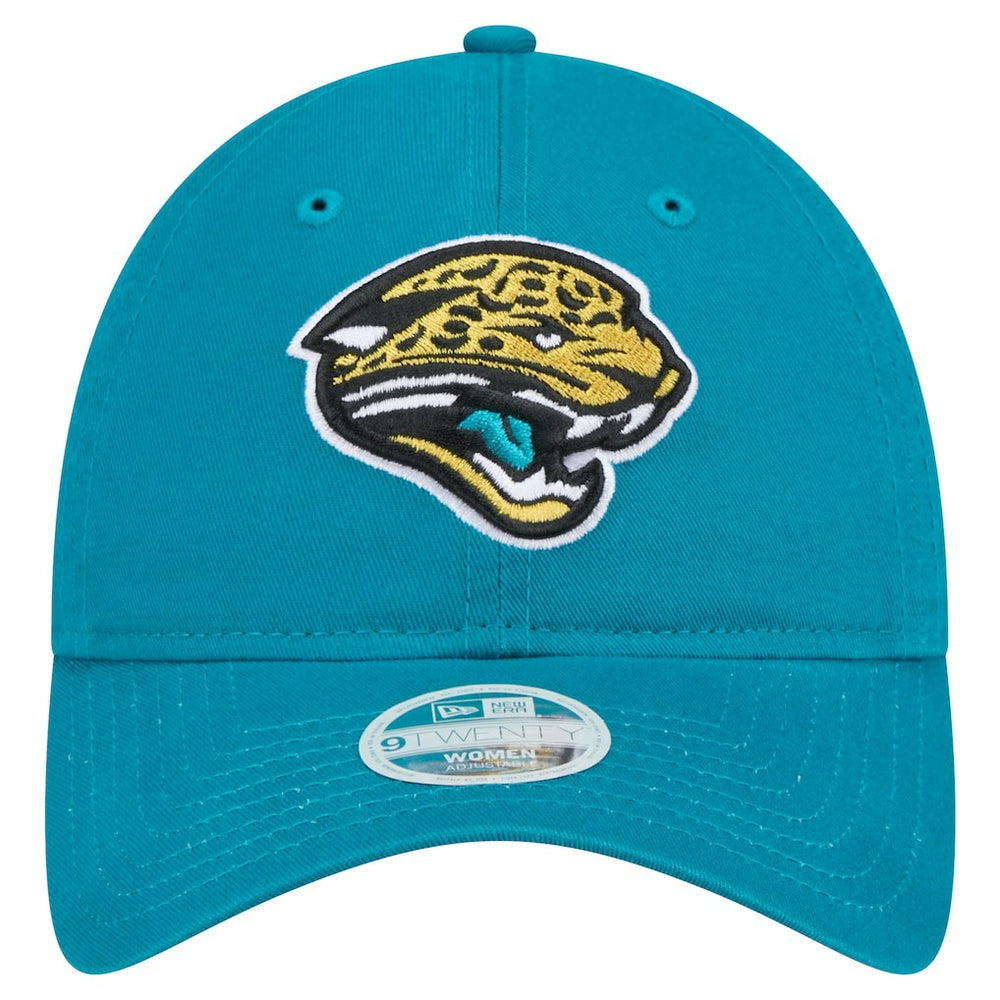 Jacksonville Jaguars New Era Women's Throwback Main Core Classic 2.0 9TWENTY Adjustable Hat - Teal on sale
