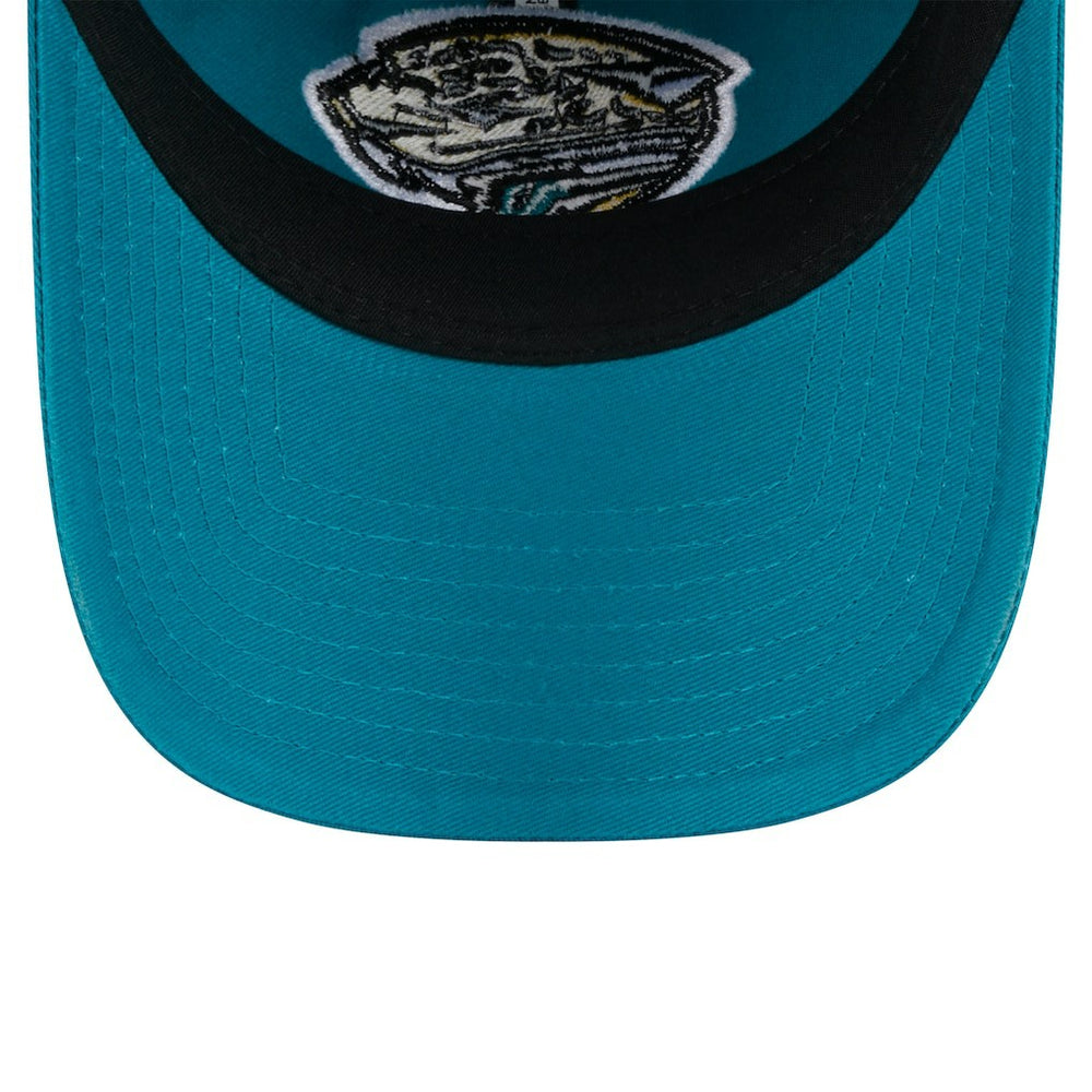 Jacksonville Jaguars New Era Women's Throwback Main Core Classic 2.0 9TWENTY Adjustable Hat - Teal on sale
