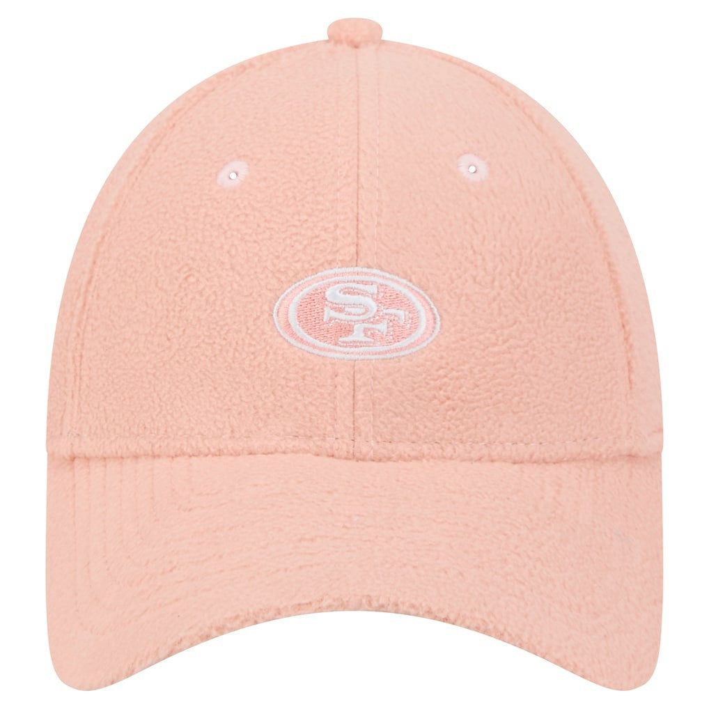 San Francisco 49ers New Era Women's Cozy Sherpa 9FORTY Adjustable Hat - Light Pink for sale