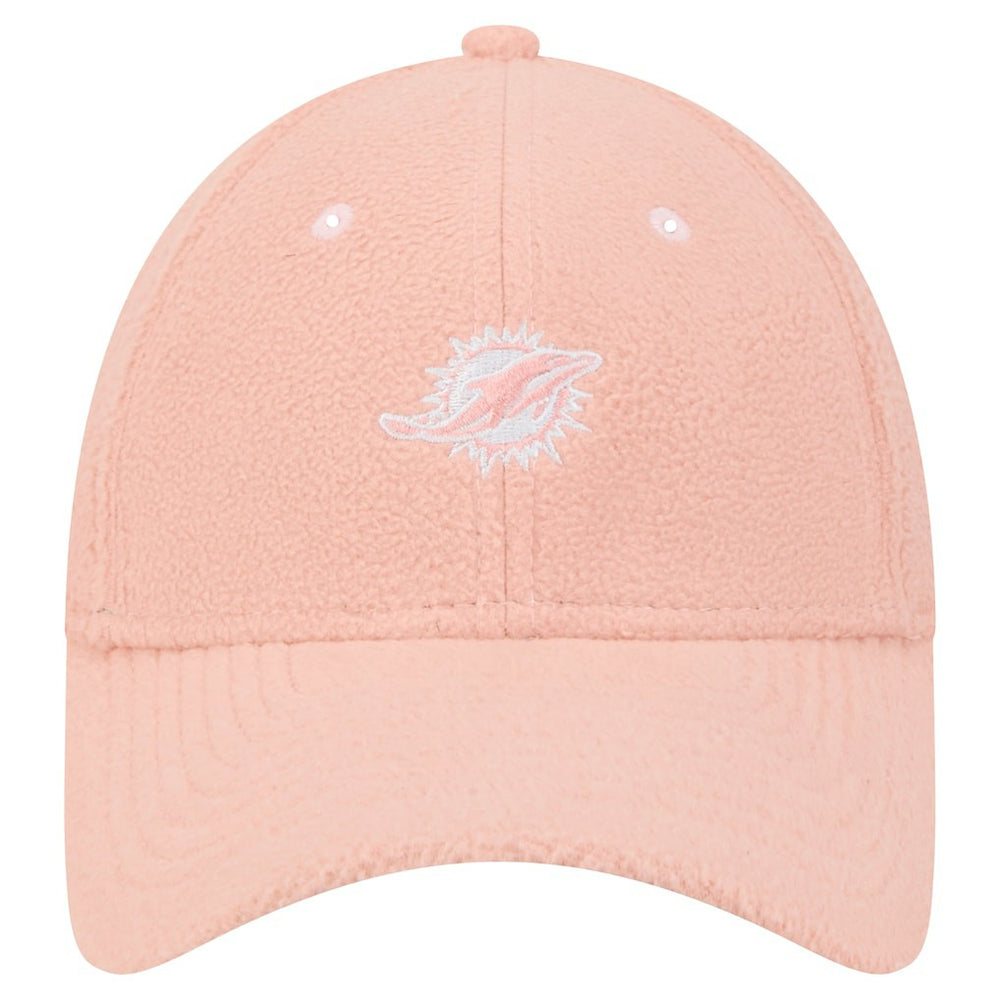 Miami Dolphins New Era Women's Cozy Sherpa 9FORTY Adjustable Hat - Light Pink outlet