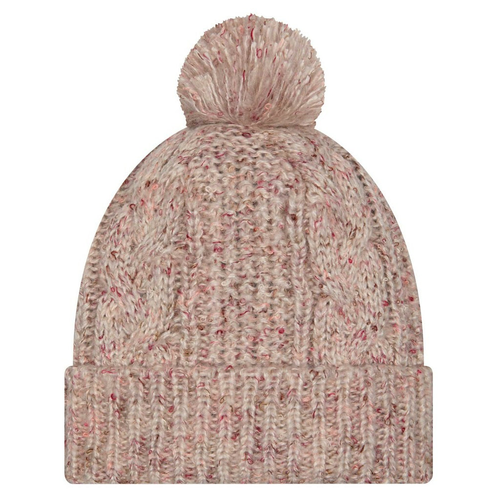 Jacksonville Jaguars New Era Women's Trendy Tone Cuffed Knit Hat with Pom - Stone sale