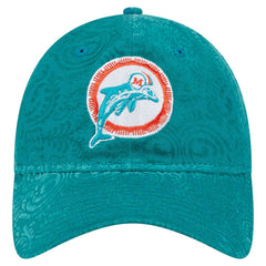 Miami Dolphins New Era Women's Throwback Flair 9TWENTY Adjustable Hat - Aqua online
